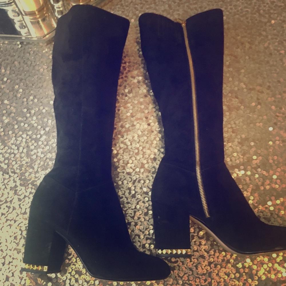 Michael Kors knee high suede boots